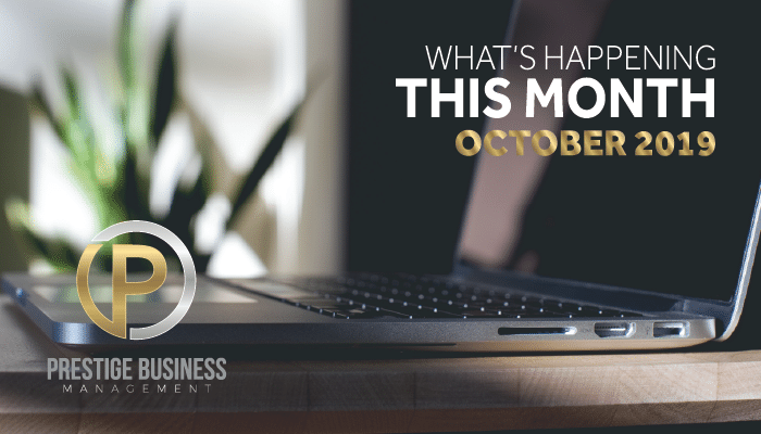What’s Happening This Month – October 2019