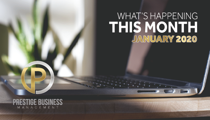 What’s Happening This Month – January 2020